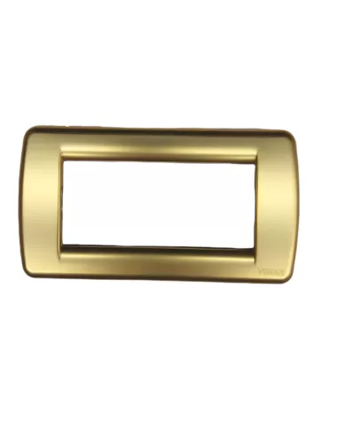 Vimar Idea 16754.33 Assiette ronde 4 modules Or mat